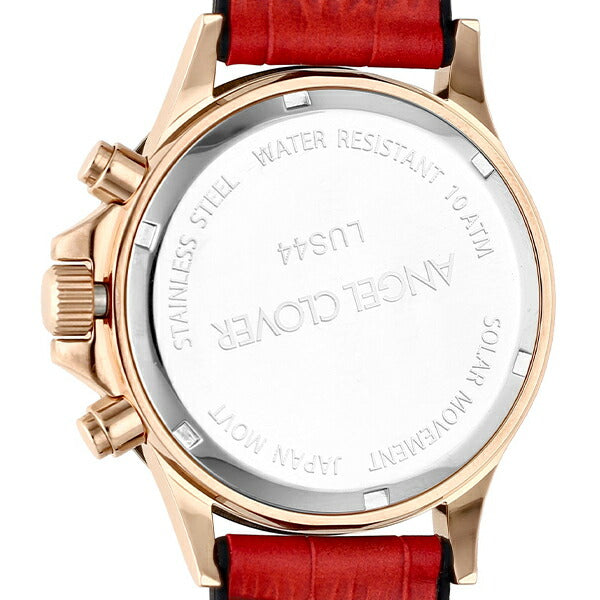 エンジェルクローバー LUCE SOLAR ルーチェ ソーラー LUS44PRE-RE メンズ 腕時計 革ベルト セラミックベゼル レッド 雑誌掲載