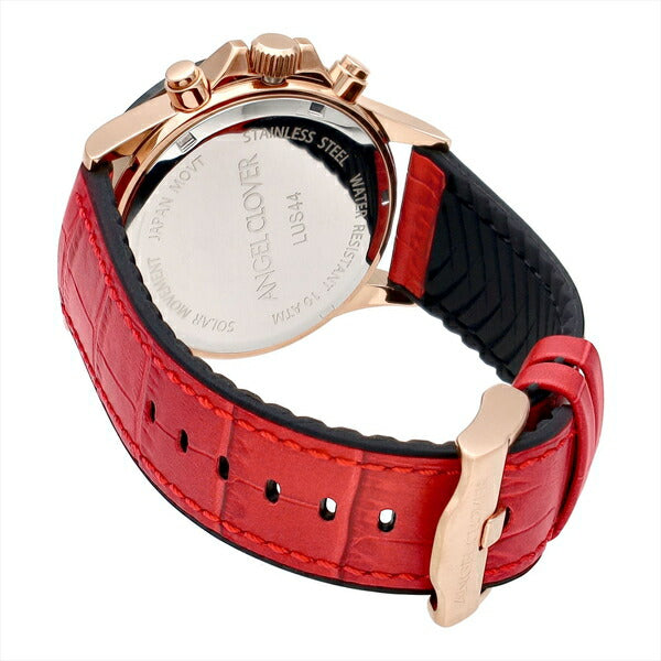 エンジェルクローバー LUCE SOLAR ルーチェ ソーラー LUS44PRE-RE メンズ 腕時計 革ベルト セラミックベゼル レッド 雑誌掲載