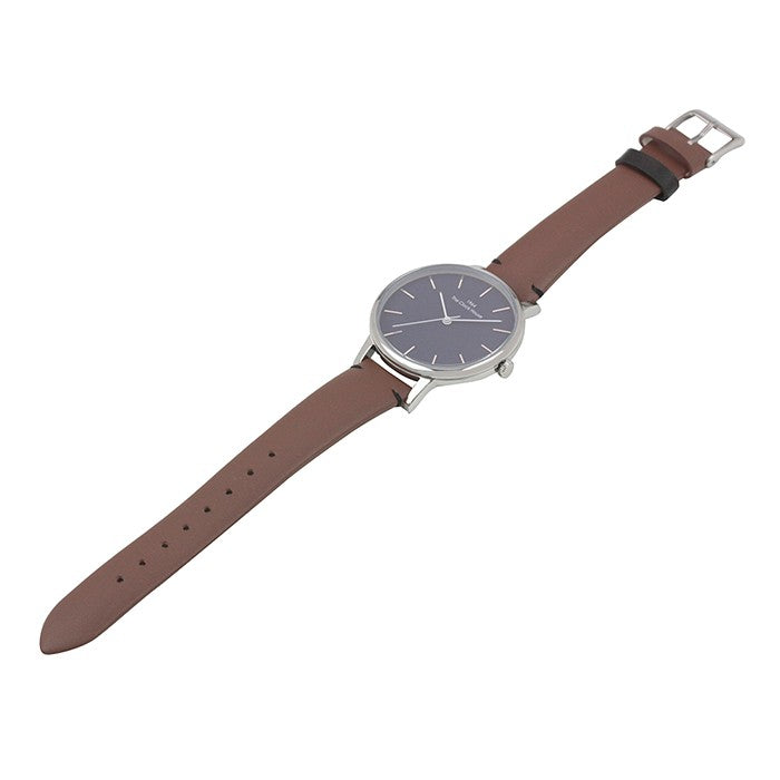 ザ・クロックハウス MCA5001-NV1B メンズカジュアル メンズ 腕時計 クオーツ 茶レザー ネイビー リーズナブル THE CLOCK HOUSE