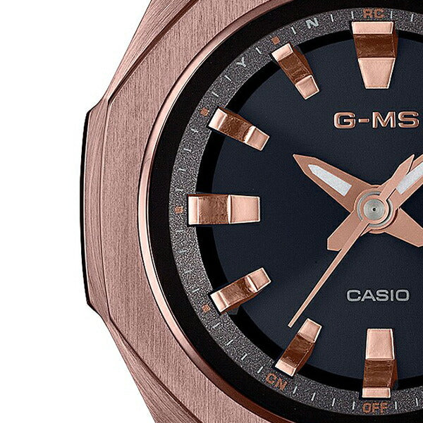BABY-G G-MS ジーミズ MSG-W350CG-5AJF レディース 腕時計 電波ソーラー オクタゴンベゼル 八角形 ダークブラウン 国内正規品 カシオ