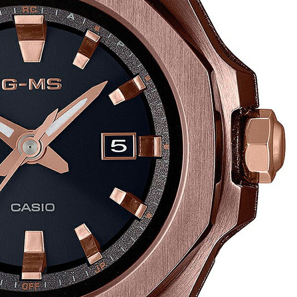 BABY-G G-MS ジーミズ MSG-W350CG-5AJF レディース 腕時計 電波ソーラー オクタゴンベゼル 八角形 ダークブラウン 国内正規品 カシオ
