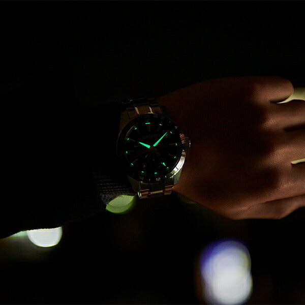 セイコー プレザージュ シャープエッジドシリーズ GMT SARF005 メンズ 腕時計 メカニカル 麻の葉文様ダイヤル ブラック【コアショップ専売】 FINEBOYS+時計vol.20 雑誌掲載