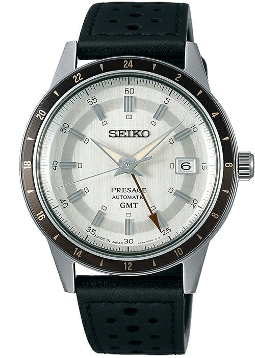 セイコー プレザージュ Style60’s GMT SARY231 メンズ 腕時計 メカニカル 自動巻き 革ベルト サンドグレー 日本製