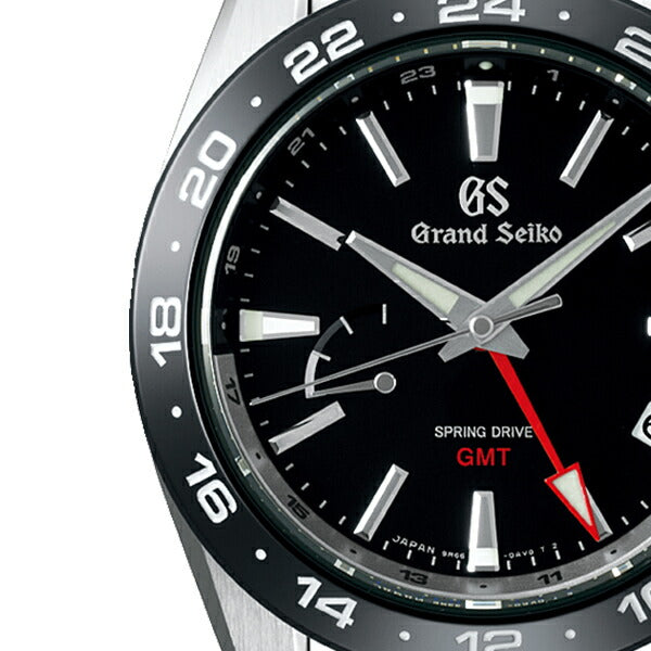 グランドセイコー 9R スプリングドライブ GMT SBGE253 メンズ ブラック セラミックス メタルベルト スクリューバック 9R66