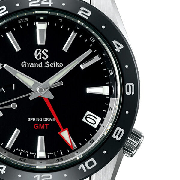 グランドセイコー 9R スプリングドライブ GMT SBGE253 メンズ ブラック セラミックス メタルベルト スクリューバック 9R66