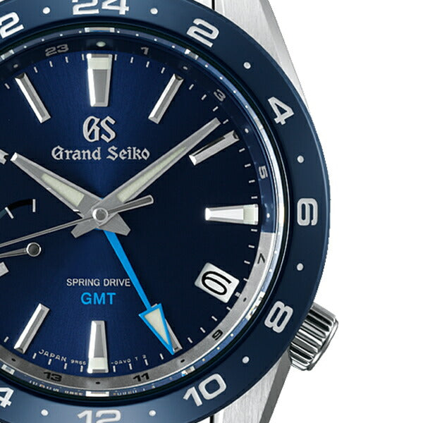 グランドセイコー 9R スプリングドライブ GMT SBGE255 メンズ ブルー セラミックス メタルベルト スクリューバック 9R66