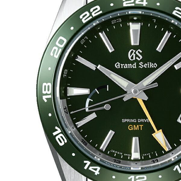 グランドセイコー 9R スプリングドライブ GMT SBGE257 メンズ グリーン セラミックス メタルベルト スクリューバック 9R66