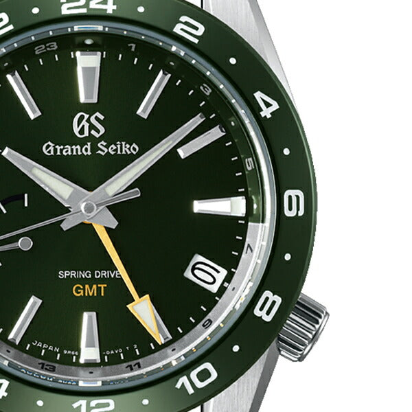 グランドセイコー 9R スプリングドライブ GMT SBGE257 メンズ グリーン セラミックス メタルベルト スクリューバック 9R66