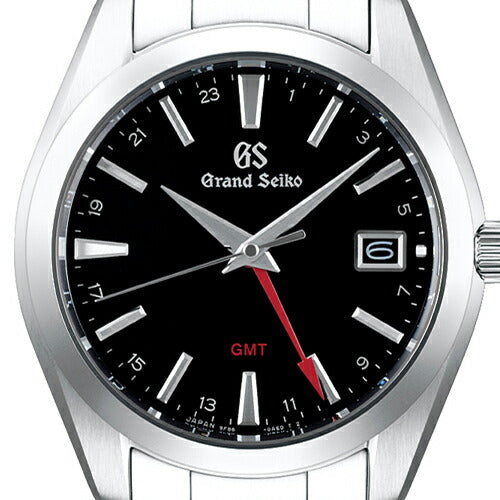 グランドセイコー 9Fクオーツ GMT メンズ 腕時計 SBGN013 ブラック メタルベルト カレンダー スクリューバック 9F86