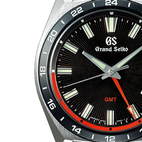 グランドセイコー 9F クオーツ GMT SBGN019 メンズ メタルバンド セラミックスベゼル 強化耐磁 ブラック 9F86