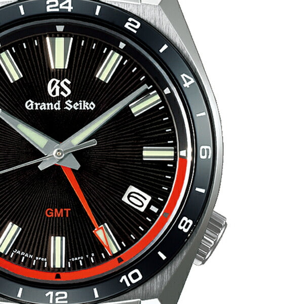 グランドセイコー 9F クオーツ GMT SBGN019 メンズ メタルバンド セラミックスベゼル 強化耐磁 ブラック 9F86
