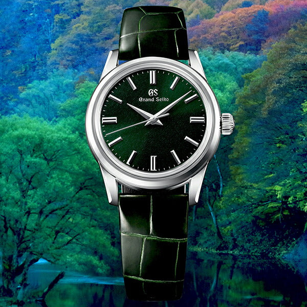 グランドセイコー メカニカル 9S 手巻き 杪夏 SBGW285 メンズ クロコダイル 革ベルト グリーン 9S64