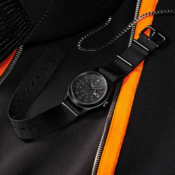 シースルーバックSBSA167 セイコー5 スポーツ STEALTH BLACK 腕時計
