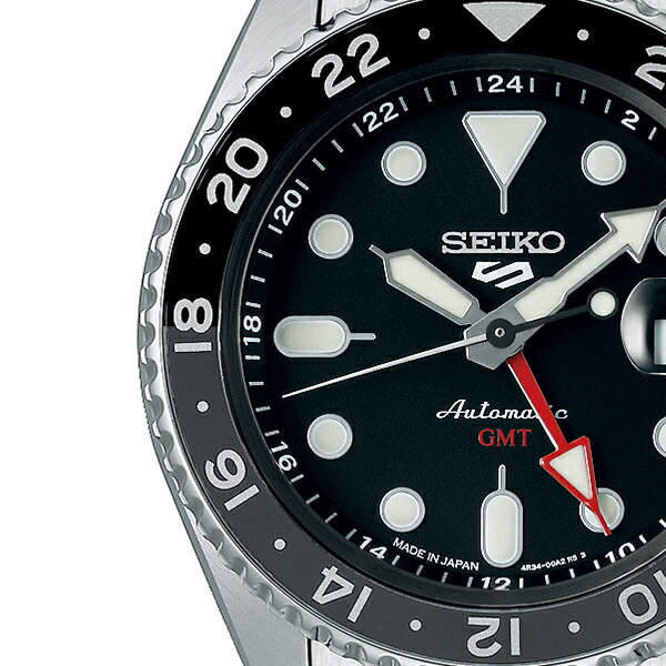 セイコー5 スポーツ SKX Sports Style GMTモデル SBSC001 メンズ 腕時計 メカニカル 自動巻き ブラック 日本製
