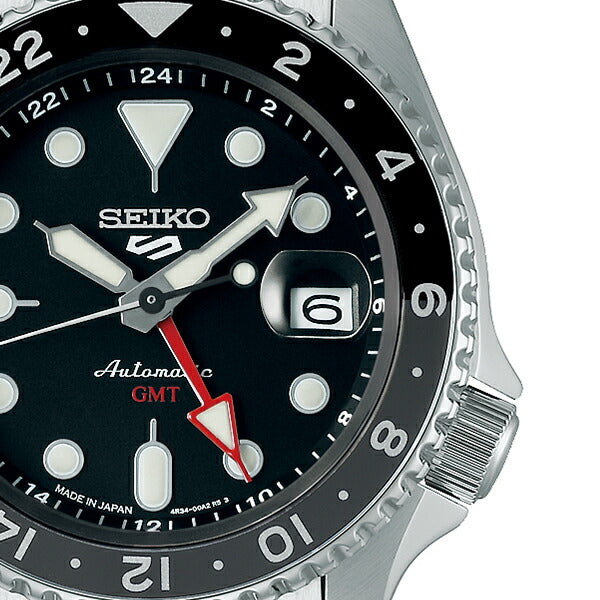 セイコー5 スポーツ SKX Sports Style GMTモデル SBSC001 メンズ 腕時計 メカニカル 自動巻き ブラック 日本製