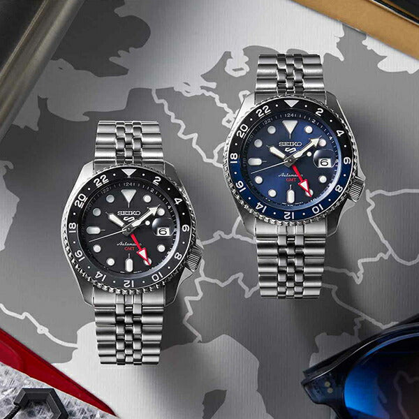 セイコー5 スポーツ SKX Sports Style GMTモデル SBSC003 メンズ 腕時計 メカニカル 自動巻き ブルー 日本製