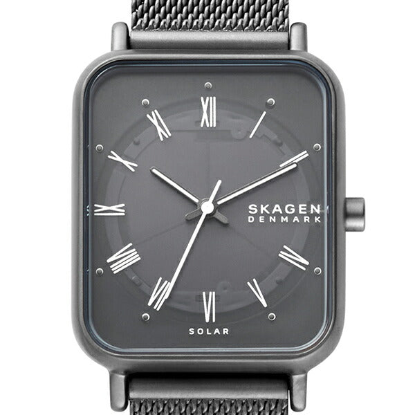 スカーゲン RYLE ライル SKW3000 レディース 腕時計 ソーラー アナログ メッシュバンド チャコール ペア 国内正規品