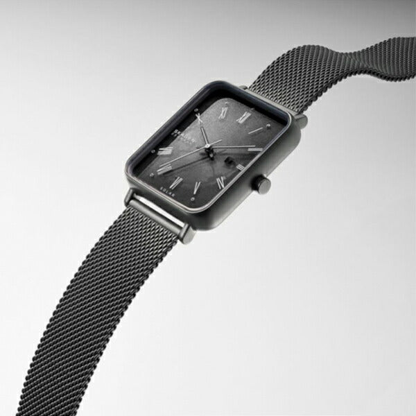 スカーゲン RYLE ライル SKW6757 メンズ レディース 腕時計 ソーラー アナログ メッシュバンド チャコール ペア 国内正規品