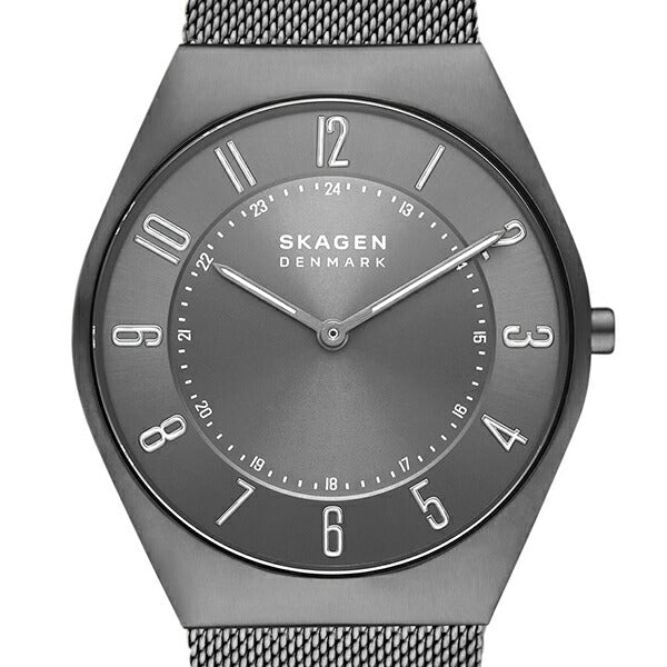 スカーゲン GRENEN ULTRA SLIM グレーネン ウルトラスリム SKW6824 メンズ 腕時計 クオーツ 電池式 アナログ メッシュバンド チャコール 国内正規品