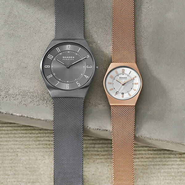 スカーゲン GRENEN ULTRA SLIM グレーネン ウルトラスリム SKW6824 メンズ 腕時計 クオーツ 電池式 アナログ メッシュバンド チャコール 国内正規品