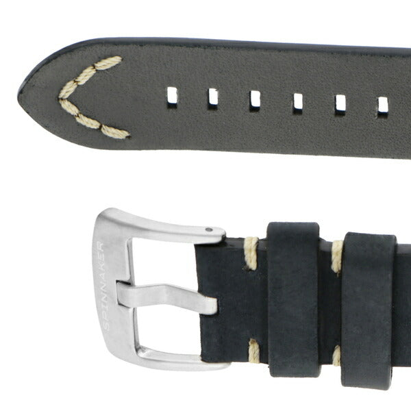 SPINNAKER スピニカー FLEUSS フルース SP-5055-07 メンズ 腕時計 メカニカル 自動巻き レッドダイヤル ブラック 革ベルト