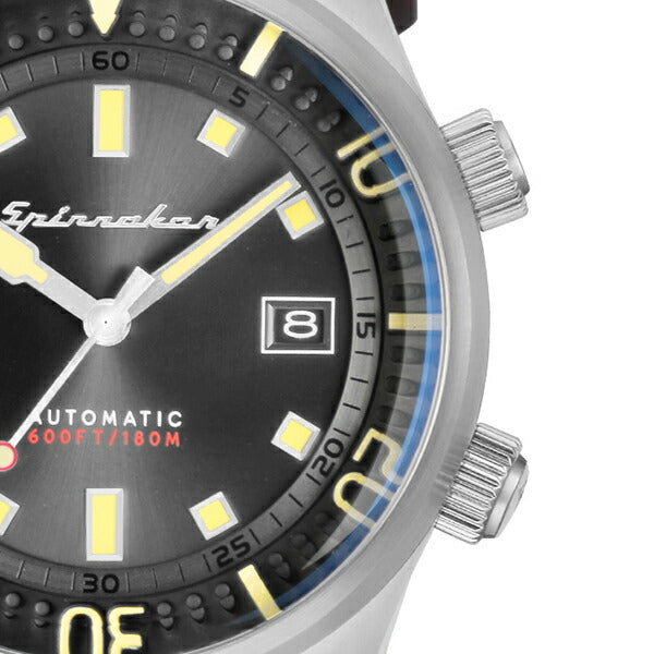 SPINNAKER スピニカー BRADNER ブラッドナー SP-5062-01 メンズ 腕時計 メカニカル 自動巻 革ベルト ブラック