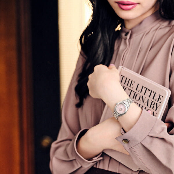 グランドセイコー クオーツ レディース STGF277 ピンク メタルベルト 白蝶貝 ダイヤモンド カレンダー