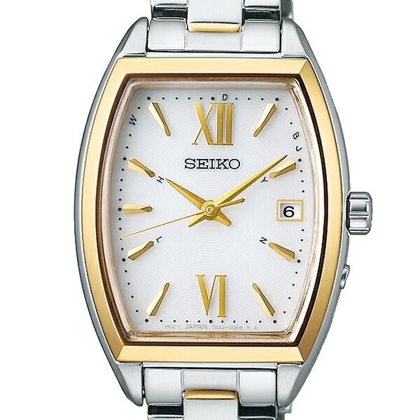 セイコー セレクション Sシリーズ SWFH128 レディース 腕時計 ソーラー 電波 トノー ホワイト