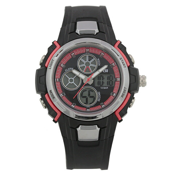 TCHP1001-BKRE02 子供用 キッズ プチシリーズ 防水 黒×赤 男の子 女の子 ボーイズ ガールズ