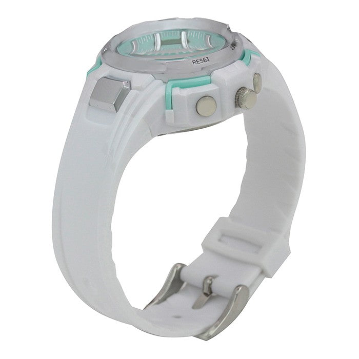 TCHP1001-WHGR02 子供用 キッズ プチシリーズ アナデジ 防水 女の子 白×緑 パステル ガールズ