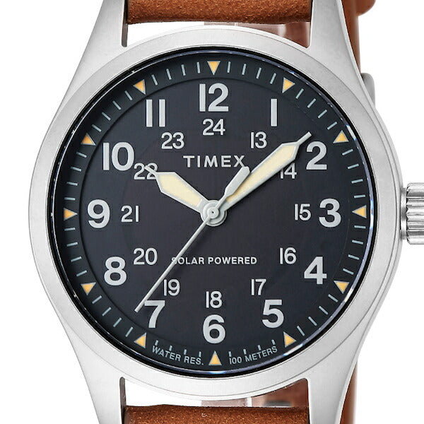 タイメックス EXPEDITION NORTH エクスペディション ノース フィールドポスト ソーラー TW2V00200 メンズ 腕時計 ブラウン革ベルト