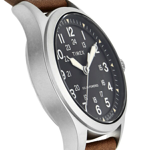 タイメックス EXPEDITION NORTH エクスペディション ノース フィールドポスト ソーラー TW2V00200 メンズ 腕時計 ブラウン革ベルト