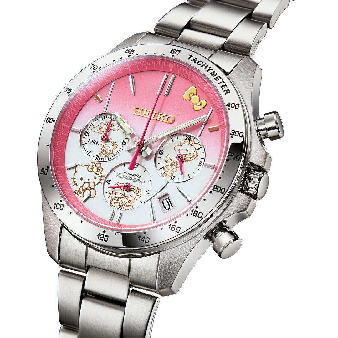 プレミコ セイコー ハローキティ新幹線ウオッチ ハローキティ 50周年記念モデル 51398 メンズ クオーツ 電池式 クロノグラフ