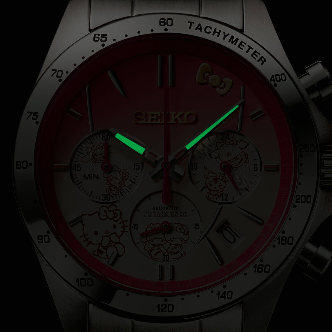 プレミコ セイコー ハローキティ新幹線ウオッチ ハローキティ 50周年記念モデル 51398 メンズ クオーツ 電池式 クロノグラフ