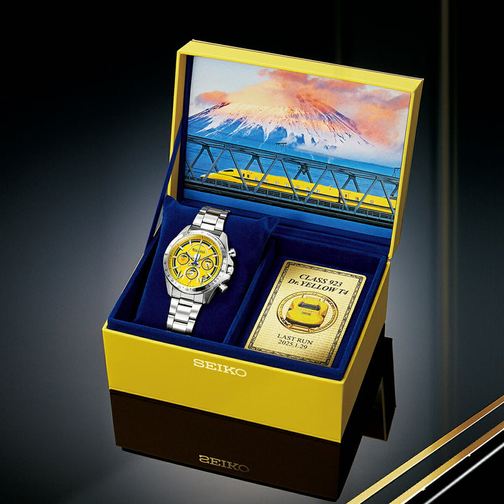 プレミコ セイコー 923形ドクターイエローT4 引退記念メモリアルウオッチ 51479 メンズ クオーツ 電池式 クロノグラフ