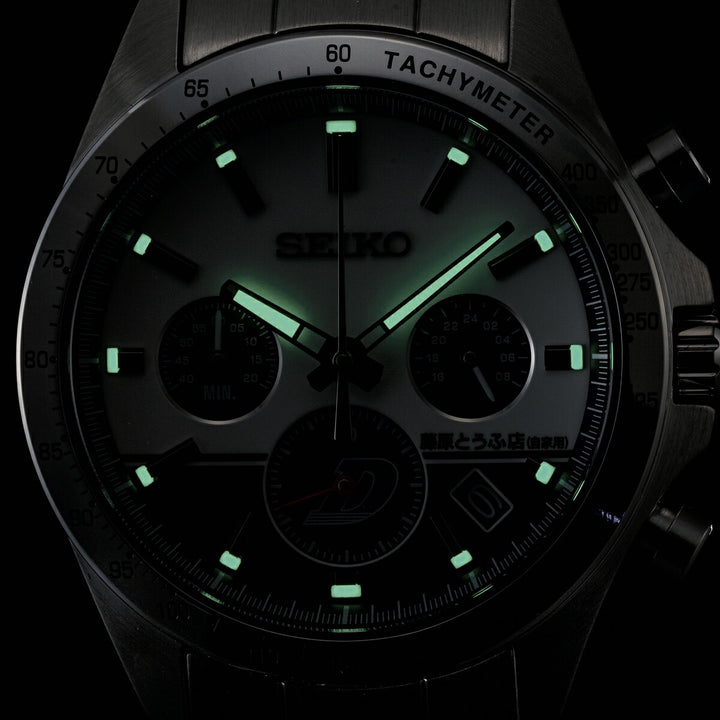 プレミコ セイコー 頭文字D 連載30周年記念 コラボレーションウオッチ 藤原拓海 ハチロク 51490 メンズ クオーツ 電池式 クロノグラフ