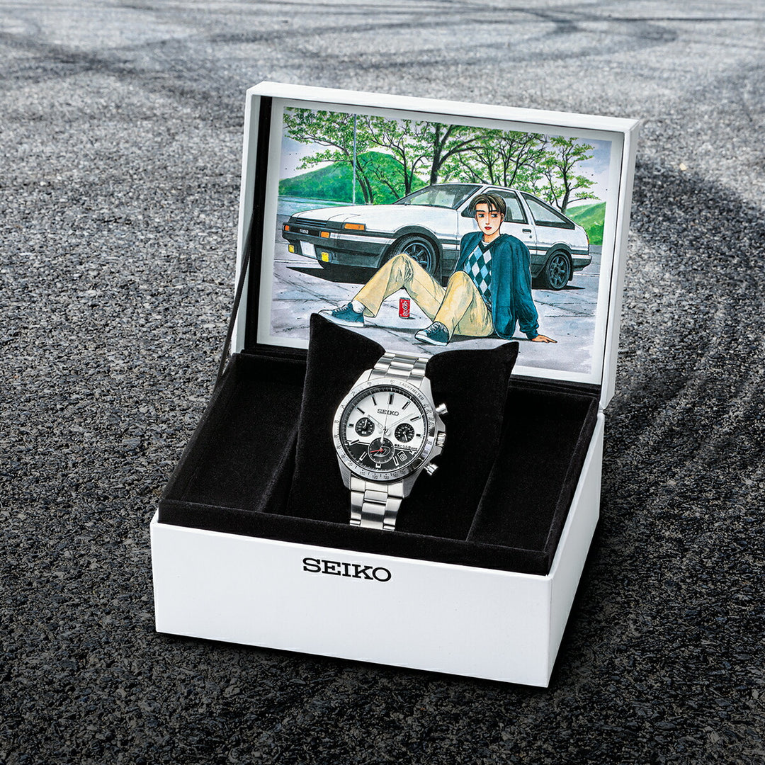 プレミコ セイコー 頭文字D 連載30周年記念 コラボレーションウオッチ 藤原拓海 ハチロク 51490 メンズ クオーツ 電池式 クロノグラフ