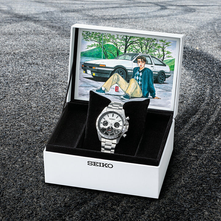 プレミコ セイコー 頭文字D 連載30周年記念 コラボレーションウオッチ 藤原拓海 ハチロク 51490 メンズ クオーツ 電池式 クロノグラフ