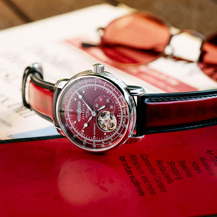 ツェッペリン　100周年記念限定モデル　オープンハート　腕時計 ZEPPELIN、100周年記念シリーズ オープンハートオートマティック