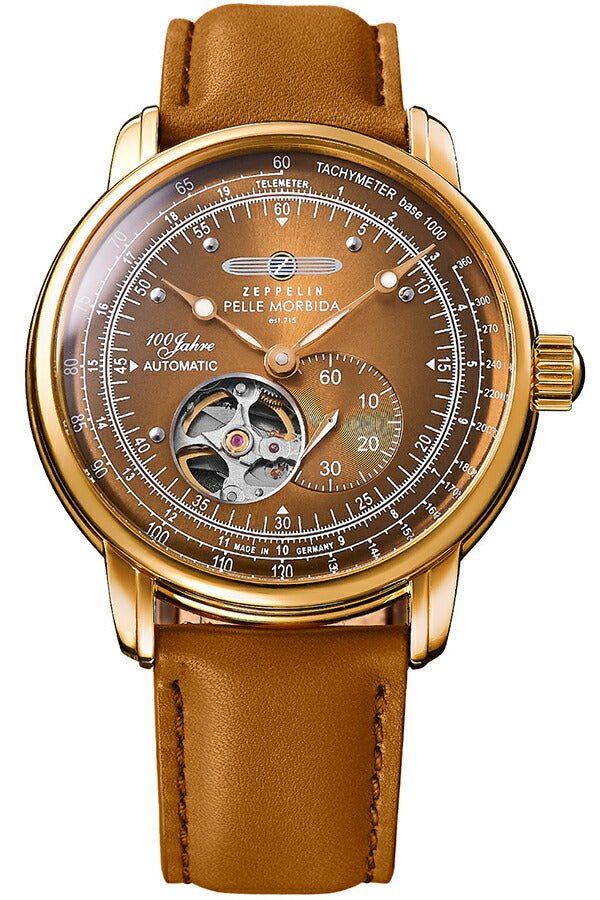 ツェッペリン LZ14 マリーネ 36mm ムーンフェイズ 8635-4 メンズ 電池