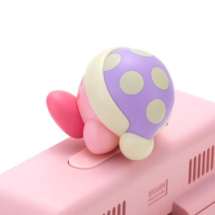 リズム 星のカービィ めざまし時計 クオーツ 電池式 デジタル 温湿度計 ピンク 8RDA84KB13