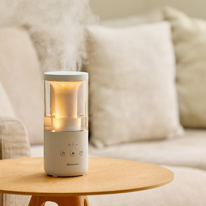 リズム MIST Mini 2 プールレス 卓上 加湿器 超音波振動加湿方式 ライトグレー 9YY030RH08B