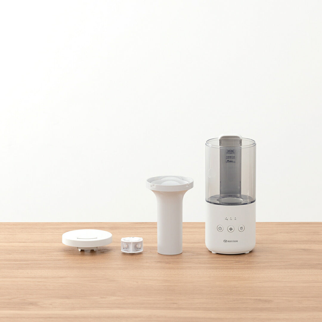 リズム MIST Mini 2 プールレス 卓上 加湿器 超音波振動加湿方式 ライトグレー 9YY030RH08B
