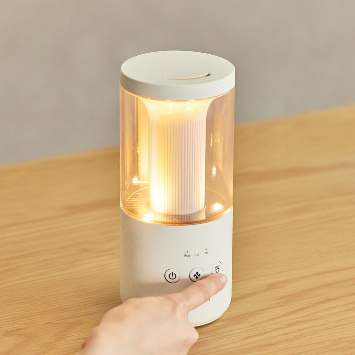 リズム MIST Mini 2 プールレス 卓上 加湿器 超音波振動加湿方式 ライトグレー 9YY030RH08B