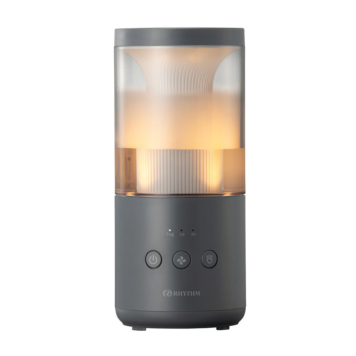 リズム MIST Mini 2 プールレス 卓上 加湿器 超音波振動加湿方式 ダークグレー 9YY030RH82B