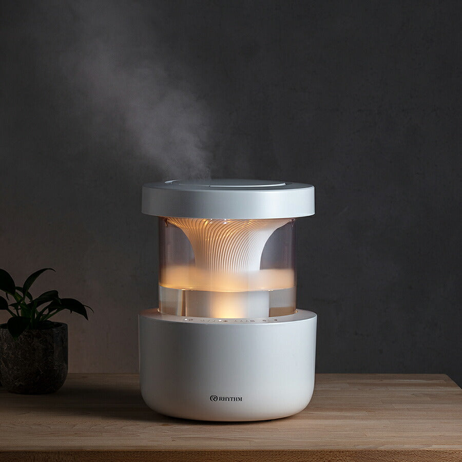 RHYTHMプールレス加湿器 グレー RHYTHM（時計） RHYTHM プールレス加湿器 MIST350 リズム ライト