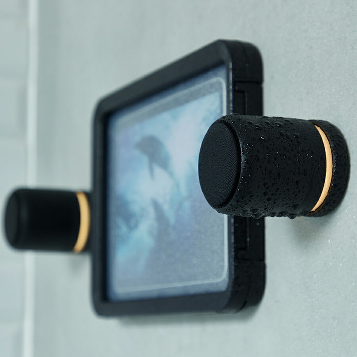リズム ポータブル スピーカー Bluetooth 高音質 防水 IP67 LED ナイトライト ブラック MAGSPEAKER DUO 9YYA30RH02