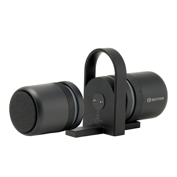 リズム ポータブル スピーカー Bluetooth 高音質 防水 IP67 LED ナイトライト ブラック MAGSPEAKER DUO 9YYA30RH02