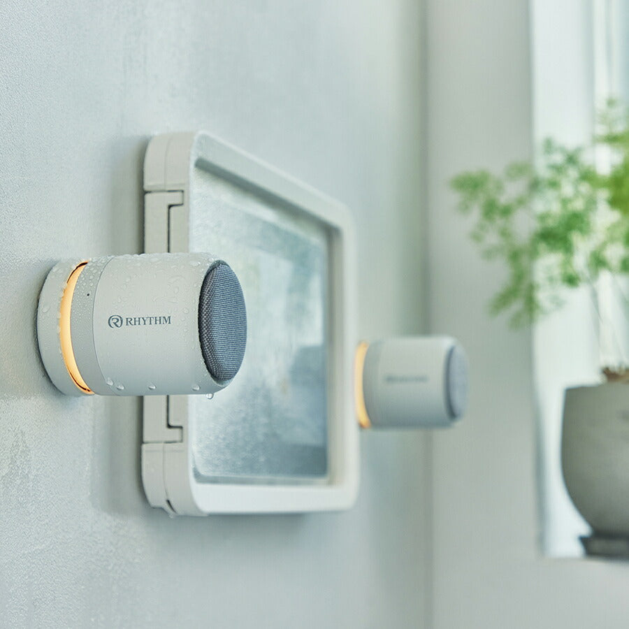 リズム ポータブル スピーカー Bluetooth 高音質 防水 IP67 LED ナイト