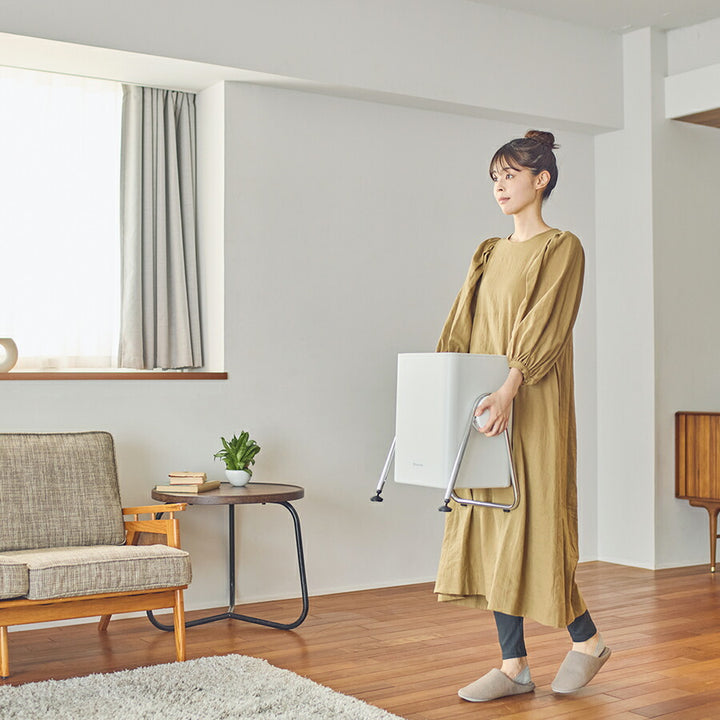 リズム 空気清浄機 コンパクトサイズ 36畳 2重反転ファン ライトグレー Silky Wind Clean 9YYA63RH08